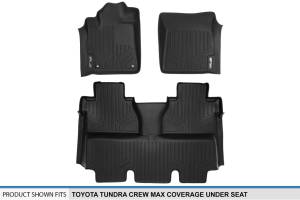 Maxliner USA - MAXLINER Custom Floor Mats 2 Row Liner Set Black for 2014-2019 Toyota Tundra CrewMax Cab (with Coverage Under 2nd Row Seat) - Image 5