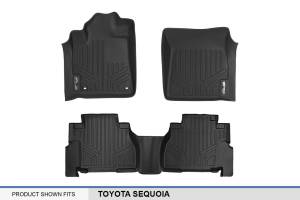 Maxliner USA - MAXLINER Custom Fit Floor Mats 2 Row Liner Set Black for 2012-2019 Toyota Sequoia with 2nd Row Bench Seat - Image 5