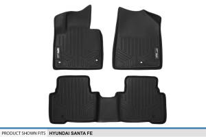 Maxliner USA - MAXLINER Custom Fit Floor Mats 2 Row Liner Set Black for 2013-2018 Hyundai Santa Fe - All Models / 2019 Santa Fe XL - Image 5