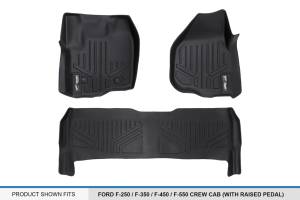 Maxliner USA - MAXLINER Floor Mats 2 Row Liner Set Black for 2012-16 F-250/F-350/F-450 Super Duty Crew Cab with Raised Drivers Side Pedal - Image 5
