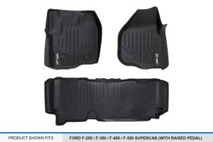 Maxliner USA - MAXLINER Floor Mats 2 Row Liner Set Black for 2012-2016 Ford F-250/F-350 Super Duty SuperCab with Raised Drivers Side Pedal - Image 5