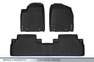 Maxliner USA - MAXLINER Custom Fit Floor Mats 2 Row Liner Set Black for 2013-2015 Lexus RX350/RX450h - Image 5