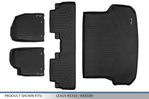 Maxliner USA - MAXLINER Custom Fit Floor Mats 2 Rows and Cargo Liner Set Black for 2013-2015 Lexus RX350/RX450h - Image 6