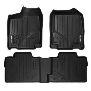 MAXLINER Custom Fit Floor Mats 2 Row Liner Set Black for 2011-2014 Ford Edge / 2011-2015 Lincoln MKX