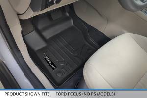 Maxliner USA - MAXLINER Custom Fit Floor Mats 1st Row Liner Set Black for 2012-2018 Ford Focus (No RS Models) - Image 2
