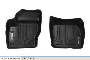Maxliner USA - MAXLINER Custom Fit Floor Mats 1st Row Liner Set Black for 2012-2018 Ford Focus (No RS Models) - Image 4