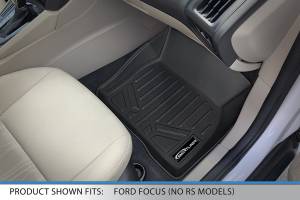 Maxliner USA - MAXLINER Custom Fit Floor Mats 2 Row Liner Set Black for 2012-2018 Ford Focus (No RS Models) - Image 3