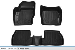 Maxliner USA - MAXLINER Custom Fit Floor Mats 2 Row Liner Set Black for 2012-2018 Ford Focus (No RS Models) - Image 5