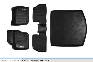 Maxliner USA - MAXLINER Custom Fit Floor Mats and Cargo Liner Set Black for 2012-2018 Ford Focus Sedan (No RS or Electric Models) - Image 6