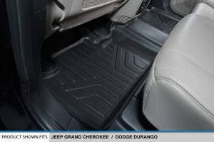 Maxliner USA - MAXLINER Floor Mats 3 Row Liner Set Black for 2013-16 Dodge Durango with Front Row Dual Floor Hooks and 2nd Row Bench Seat - Image 4