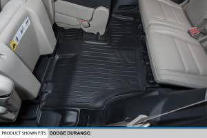 Maxliner USA - MAXLINER Floor Mats 3 Row Liner Set Black for 2013-16 Dodge Durango with Front Row Dual Floor Hooks and 2nd Row Bench Seat - Image 5