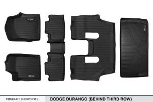 Maxliner USA - MAXLINER Floor Mats and Cargo Liner Behind 3rd Row for 13-16 Durango with 1st Row Dual Floor Hooks and 2nd Row Bucket Seats - Image 7
