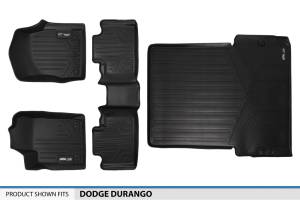 Maxliner USA - MAXLINER Floor Mats and Cargo Liner Behind 2nd Row for 2013-16 Durango with 1st Row Dual Floor Hooks and 2nd Row Bench Seat - Image 6