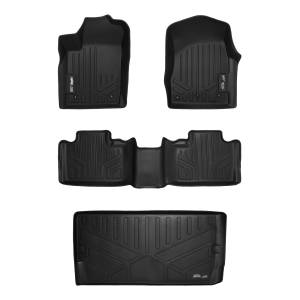 Maxliner USA - MAXLINER Floor Mats and Cargo Liner Behind 3rd Row for 2013-16 Durango with 1st Row Dual Floor Hooks and 2nd Row Bench Seat - Image 1