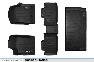 Maxliner USA - MAXLINER Floor Mats and Cargo Liner Behind 3rd Row for 2013-16 Durango with 1st Row Dual Floor Hooks and 2nd Row Bench Seat - Image 6