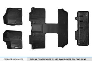Maxliner USA - MAXLINER Floor Mats and Cargo Liner Behind 3rd Row for 2013-2020 Sienna 7 Passenger Model with Power Folding 3rd Row Seats - Image 6