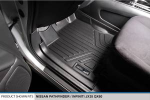 Maxliner USA - MAXLINER Floor Mats 3 Rows and Cargo Liner Behind 2nd Row Set Black for 2013-2019 Pathfinder / 2013 JX35 / 2014-2019 QX60 - Image 2