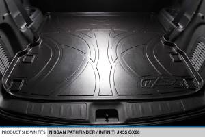 Maxliner USA - MAXLINER Floor Mats 3 Rows and Cargo Liner Behind 2nd Row Set Black for 2013-2019 Pathfinder / 2013 JX35 / 2014-2019 QX60 - Image 6