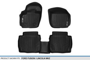 Maxliner USA - MAXLINER Custom Fit Floor Mats 2 Row Liner Set Black for 2013-2016 Ford Fusion / Lincoln MKZ - Image 5