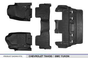 Maxliner USA - MAXLINER Custom Fit Floor Mats 3 Row Liner Set Black for 2015-2018 Chevrolet Tahoe / GMC Yukon - Image 6