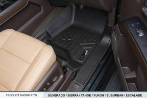Maxliner USA - MAXLINER Custom Fit Floor Mats 3 Row Liner Set Black for 2015-2018 Chevrolet Suburban / GMC Yukon XL (with 2nd Row Bucket Seats) - Image 3
