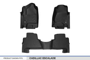 Maxliner USA - MAXLINER Custom Fit Floor Mats 2 Row Liner Set Black for 2015-2018 Cadillac Escalade - Image 5