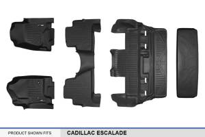 Maxliner USA - MAXLINER Custom Fit Floor Mats 3 Rows and Cargo Liner Behind 3rd Row Set Black for 2015-2019 Cadillac Escalade - Image 7