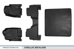 Maxliner USA - MAXLINER Custom Fit Floor Mats 2 Rows and Cargo Liner Behind 2nd Row Set Black for 2015-2018 Cadillac Escalade - Image 6