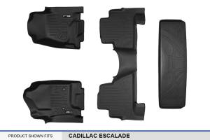 Maxliner USA - MAXLINER Custom Fit Floor Mats 2 Rows and Cargo Liner Behind 3rd Row Set Black for 2015-2019 Cadillac Escalade - Image 6