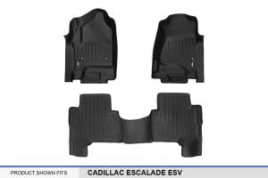 Maxliner USA - MAXLINER Custom Fit Floor Mats 2 Row Liner Set Black for 2015-2018 Cadillac Escalade ESV - Image 5