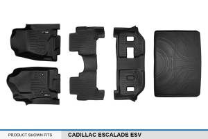 Maxliner USA - MAXLINER Custom Fit Floor Mats 3 Rows and Cargo Liner Behind 3rd Row Set Black for 2015-2018 Cadillac Escalade ESV - Image 7
