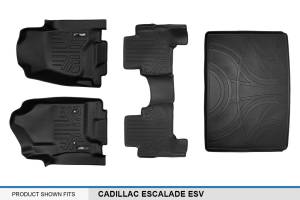 Maxliner USA - MAXLINER Custom Fit Floor Mats 2 Rows and Cargo Liner Behind 3rd Row Set Black for 2015-2018 Cadillac Escalade ESV - Image 6