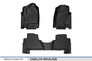 Maxliner USA - MAXLINER Custom Fit Floor Mats 2 Row Liner Set Black for 2015-2019 Cadillac Escalade - Image 5