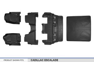 Maxliner USA - MAXLINER Custom Fit Floor Mats 3 Rows and Cargo Liner Behind 2nd Row Set Black for 2015-2019 Cadillac Escalade - Image 7