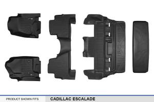 Maxliner USA - MAXLINER Custom Fit Floor Mats 3 Rows and Cargo Liner Behind 3rd Row Set Black for 2015-2018 Cadillac Escalade - Image 7