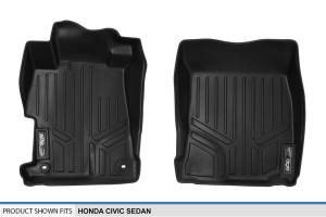 Maxliner USA - MAXLINER Custom Fit Floor Mats 1st Row Liner Set Black for 2012-2015 Honda Civic Sedan (No EX or Si Models) - Image 4