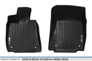 Maxliner USA - MAXLINER Floor Mats 1st Row Liner Set Black for 2014-2019 Lexus IS Sedan RWD / 2015-2019 RC F (Rear Wheel Drive Only) - Image 4