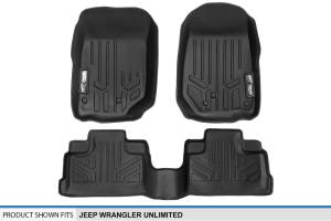 Maxliner USA - MAXLINER Custom Fit Floor Mats 2 Row Liner Set Black for 2007-2013 Jeep Wrangler Unlimited 4-Door - Image 5