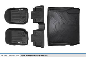 Maxliner USA - MAXLINER Custom Fit Floor Mats and Cargo Liner Set Black for 2007-2010 Jeep Wrangler Unlimited 4-Door - Image 6
