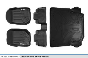 Maxliner USA - MAXLINER Custom Fit Floor Mats and Cargo Liner Set Black for 2011-2013 Jeep Wrangler Unlimited 4-Door - Image 6