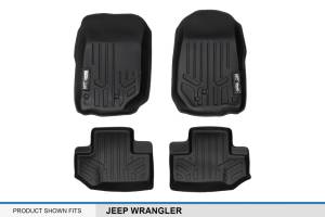 Maxliner USA - MAXLINER Custom Fit Floor Mats 2 Row Liner Set Black for 2011-2013 Jeep Wrangler 2-Door Models Only - Image 5