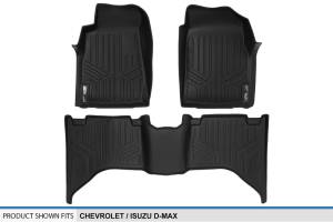Maxliner USA - MAXLINER Custom Fit Floor Mats 2 Row Liner Set Black for 2012-2014 Chevrolet / Isuzu D-Max - Image 5