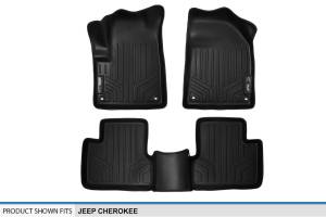 Maxliner USA - MAXLINER Custom Fit Floor Mats 2 Row Liner Set Black for 2014-2019 Jeep Cherokee - All Models - Image 5
