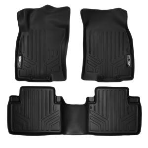 MAXLINER Custom Fit Floor Mats 2 Row Liner Set Black for 2014-2019 Nissan Rogue (No Rogue Sport or Select Models)
