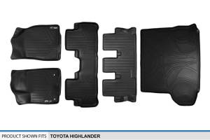 Maxliner USA - MAXLINER Floor Mats 3 Rows and Cargo Liner Behind 2nd Row Set Black for 2014-2019 Toyota Highlander with 2nd Row Bench Seat - Image 7