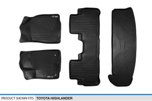 Maxliner USA - MAXLINER Custom Fit Floor Mats 2 Rows and Cargo Liner Behind 3rd Row Set Black for 2014-2019 Toyota Highlander - Image 6