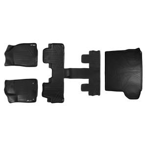 MAXLINER Floor Mats and Cargo Liner Behind 2nd Row Set Black for 2014-2019 Highlander with 2nd Row Bucket Seats (No Hybrid)