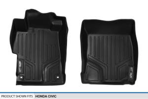 Maxliner USA - MAXLINER Custom Fit Floor Mats 1st Row Liner Set Black for 2012-2015 Honda Civic Coupe - Image 4