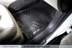 Maxliner USA - MAXLINER Floor Mats and Cargo Liner Behind 3rd Row Set Black for 2014-2019 Acura MDX with 2nd Row Bench Seat (No Hybrid) - Image 3