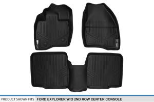 Maxliner USA - MAXLINER Custom Fit Floor Mats 2 Row Liner Set Black for 2015-2016 Ford Explorer without 2nd Row Center Console - Image 5